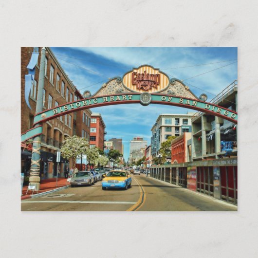 Gaslamp District San Diego Briefkaart (Voorkant)