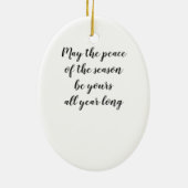 Gaslamp op sneeuwstraat keramisch ornament (Achterkant)