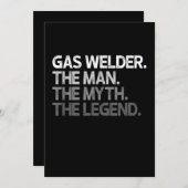 gaslasser het Man de mythe de last Aankondiging (Voorkant / Achterkant)