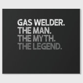 gaslasser het Man de mythe de last Cadeaupapier (Vlak)