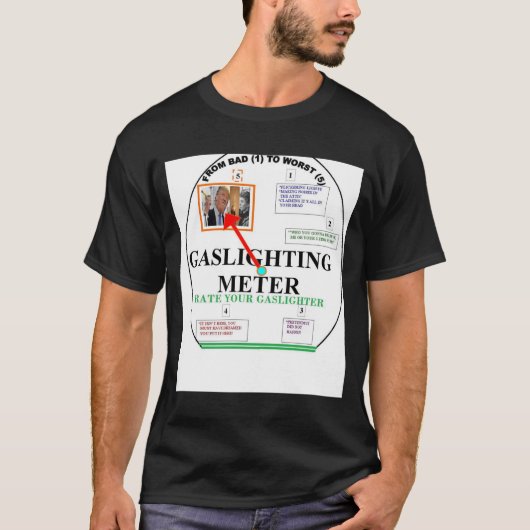 GASLEIDENDE METER, RAAT UW GASLICHTER T-SHIRT (Voorkant)