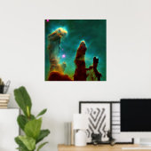 Gasleidingen in de Eagle Nebula - 2007 Poster (Thuiskantoor)