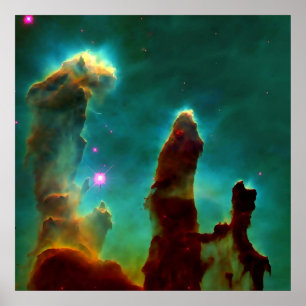 Gasleidingen in de Eagle Nebula - 2007 Poster