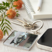 Gaslicht, Antiek, , zwart, fotografie Sleutelhanger (Voorkant Rechts)