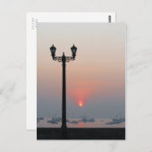 Gaslicht bij zonsopgang briefkaart (Voorkant / Achterkant)