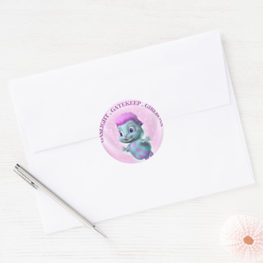 GAslight Gatekeep Girlboss sticker (Envelop)