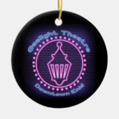 Gaslight Neon Logo kerstversiering Keramisch Ornament (Voorkant)