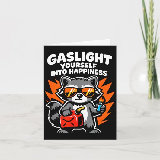 Gaslight yourself into happiness kaart (Voorkant)