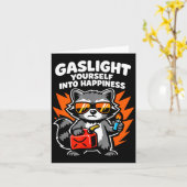 Gaslight yourself into happiness kaart (Gele Bloem)