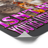 Gaslighting Isn't Real Funny Cat Meme Bootleg Grap Poster (Hoek)