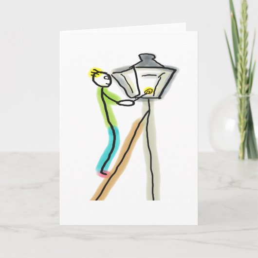 Gaslighting Stickman Kaart (Voorkant)