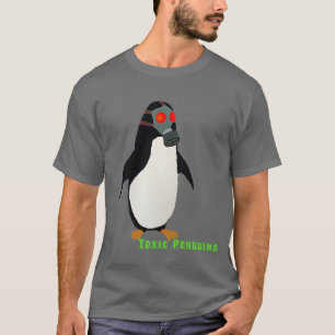 Gasmask Penguin T-shirt