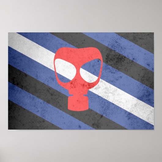 GASMASK PROUDHEIDSVLAG POSTER (Voorkant)