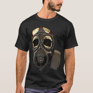 Gasmask schedel t-shirt