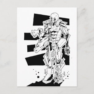 Gasmasker Briefkaart