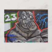 Gasmasker Briefkaart (Voorkant)