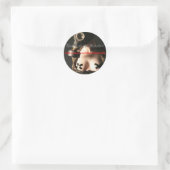 Gasmasker, Danse of the Macabre, w... Ronde Sticker (Tas)