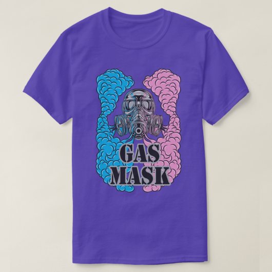 Gasmasker en -rook t-shirt (Design voorkant)