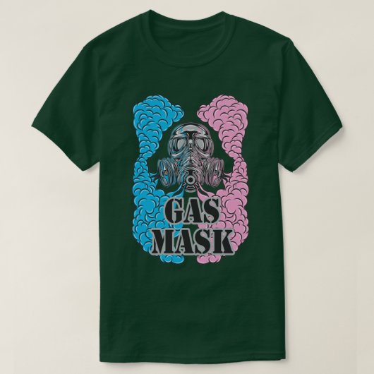 Gasmasker en -rook t-shirt (Design voorkant)