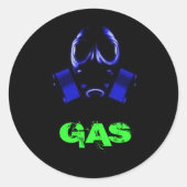 gasmasker, GAS Ronde Sticker (Voorkant)