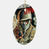 Gasmasker Keramisch Ornament (Rechts)