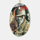 Gasmasker Keramisch Ornament (Links)