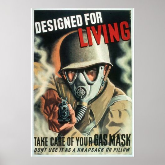 Gasmasker Poster (Voorkant)