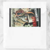 Gasmasker Rechthoekige Sticker (Tas)