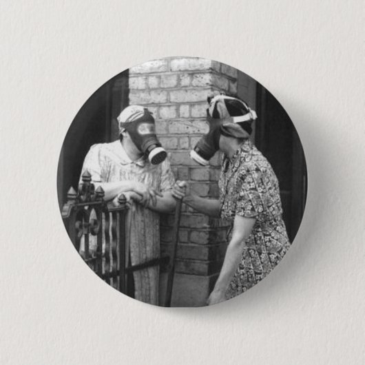 Gasmasker Ronde Button 5,7 Cm (Voorkant)