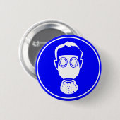 Gasmasker Ronde Button 5,7 Cm (Voorkant /achterkant)