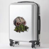 Gasmasker schedel II Sticker (Koffer)