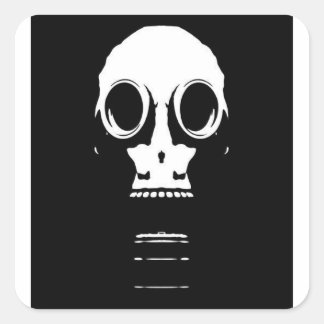Gasmasker Stencil Sticker