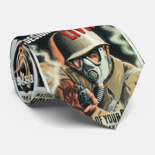 Gasmasker Stropdas (Opgerold)