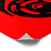 Gasmaskerlak grafisch potlood Poster (Hoek)