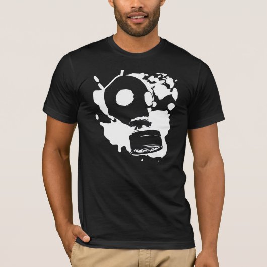 Gasmaskers graffiti t-shirt (Voorkant)