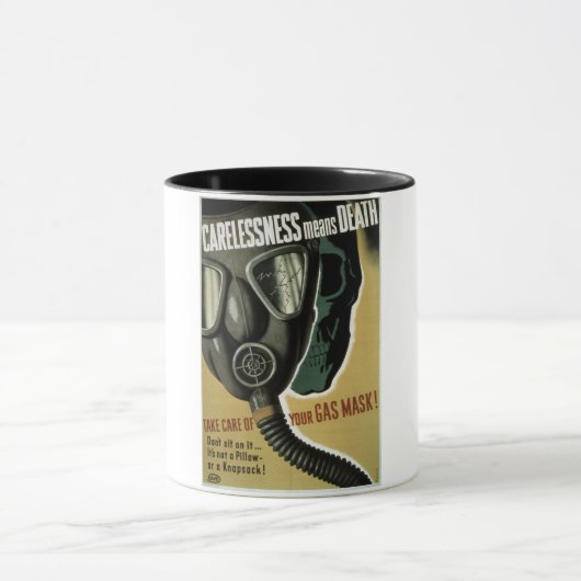  gasmaskerveiligheid in de Tweede Wereldoorlog Mok (Midden)