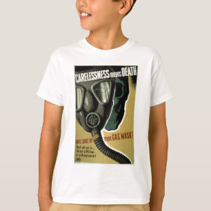 gasmaskerveiligheid in de Tweede Wereldoorlog T-shirt