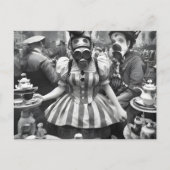 Gasmaskervrouw in het Briefkaart van de Tea Party (Voorkant)