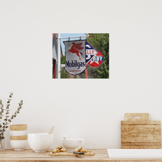  Gasoline Adverteren Poster (Keuken)