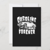 Gasoline Forever Funny Gas Cars T - shirts Kaart (Voorkant)