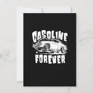 Gasoline Forever Funny Gas Cars T - shirts Kaart