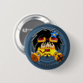 gasoline sakura-knop ronde button 5,7 cm (Voorkant /achterkant)