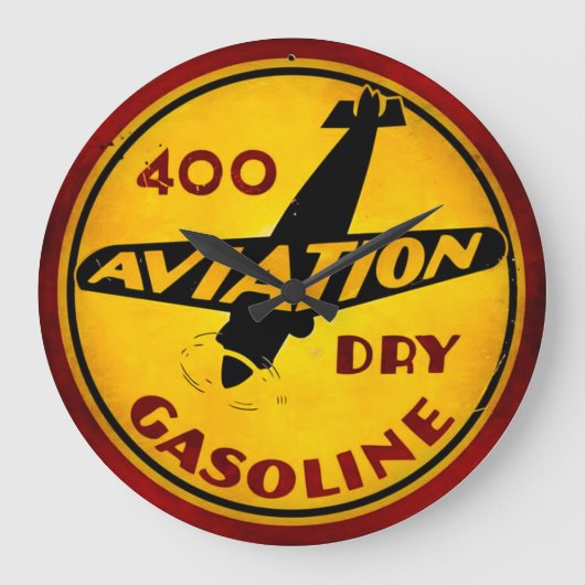  gasoline wandklok (Voorkant)