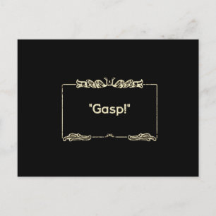 Gasp! Silent Films Briefkaart