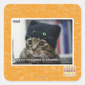 Gasp! Vierkante Sticker (Voorkant)