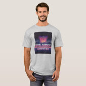 Gaspappie Gezocht - Funny 80s Futuristic Retrowave T-shirt (Voorkant volledig)
