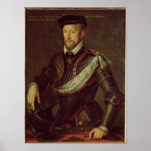 Gaspard II van de Franse admiraal Coligny Poster
