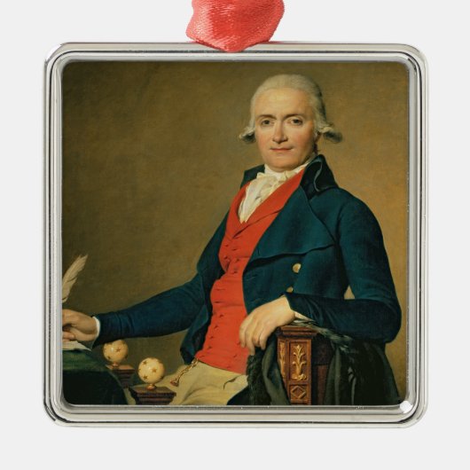 Gaspard Meyer of het Man in de rode drijfveer Metalen Ornament (Voorkant)