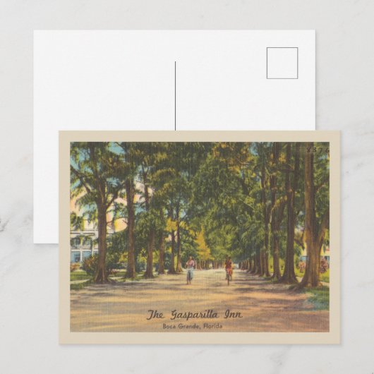 `Gasparilla Boca Grande Inn en Fietsers Briefkaart (Voorkant / Achterkant)