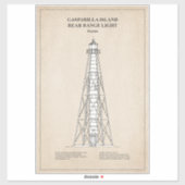 Gasparilla Island achteruitrijverlichting - Florid Sticker (Vel)